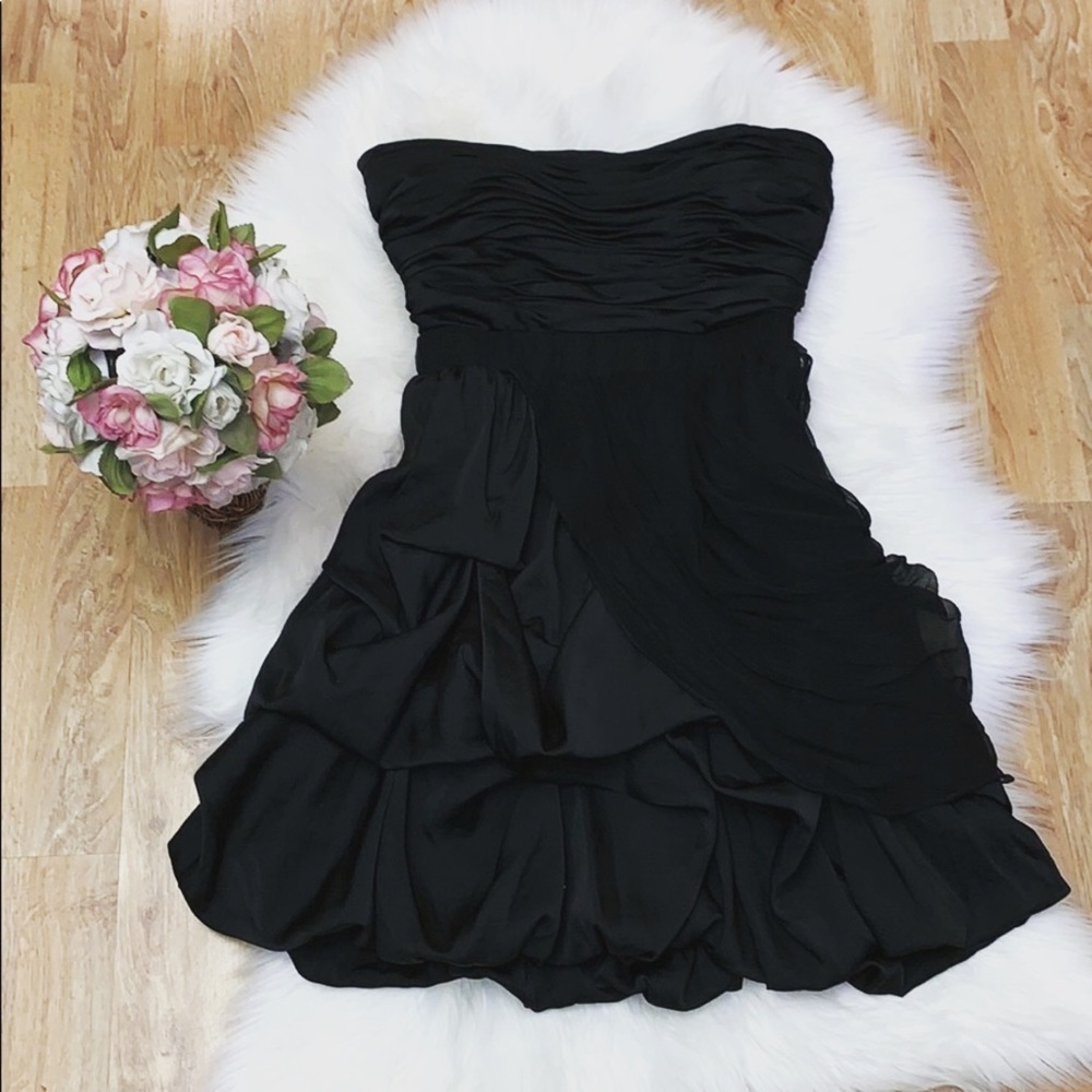 Strapless Black Dress by BEBE sz S